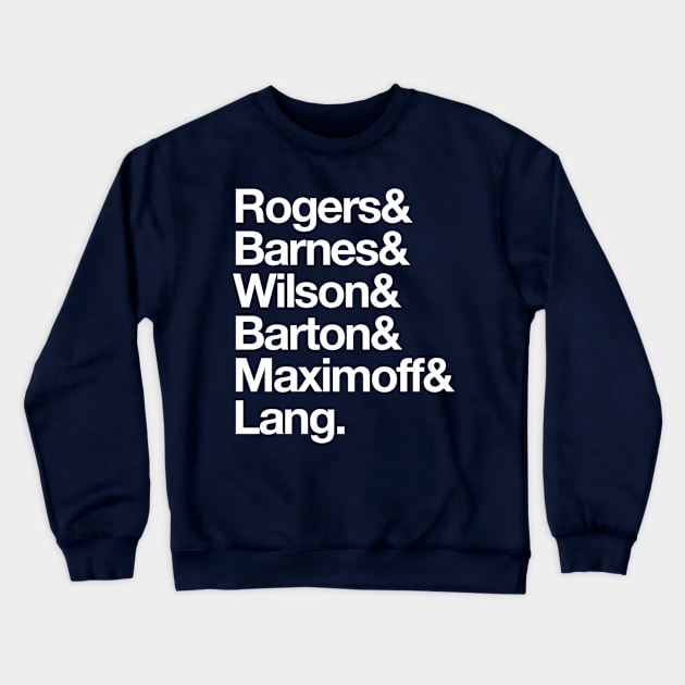 team rogers typo Crewneck Sweatshirt by k4k7uz